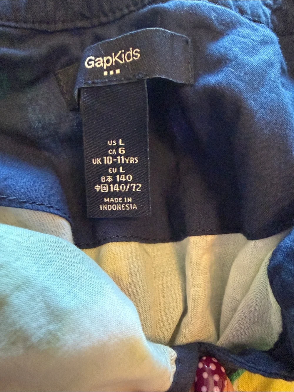 GAP Girls Floral Sleeveless Dress in Blue, Green & Yellow